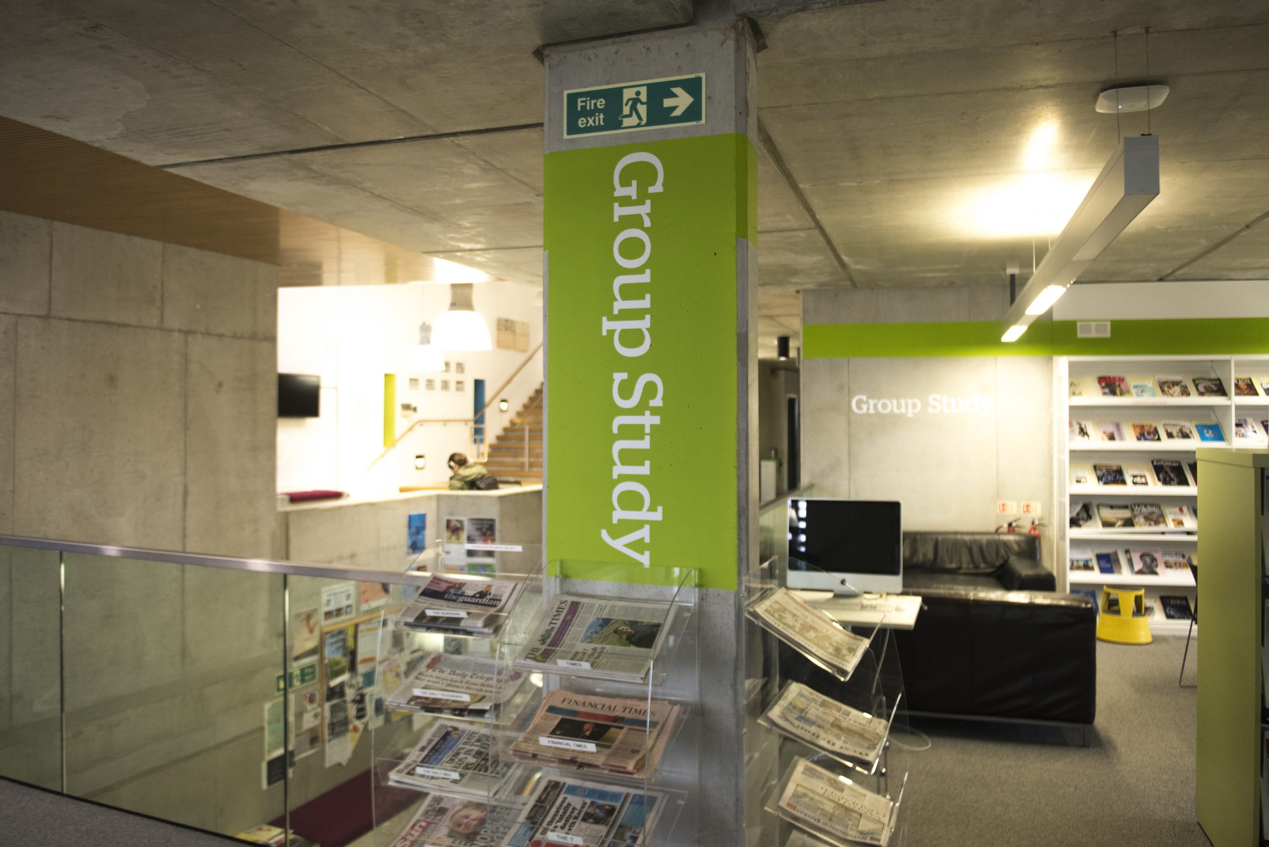Image of a group study area at Penryn Campus