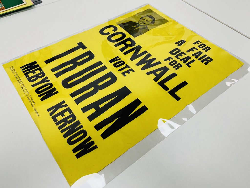 Electoral campaign poster for Len Truran, Meybon Kernow